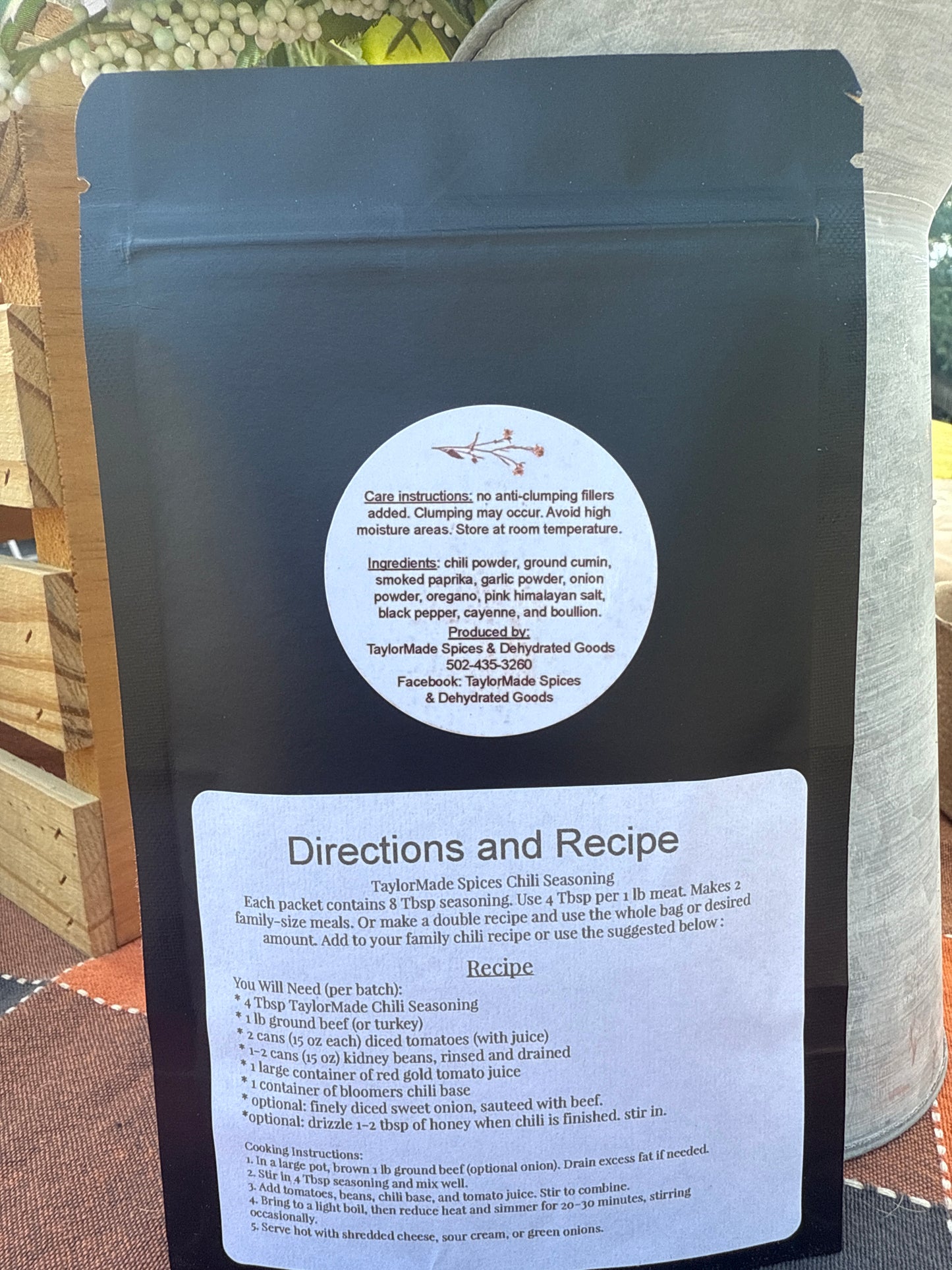 Chili (SOUP) - 2 batches per bag